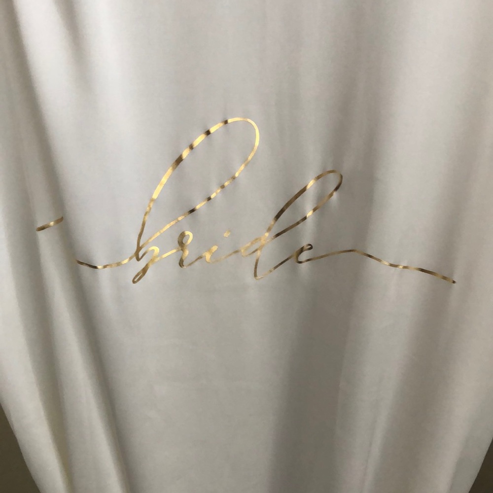 Satin & Lace Bridal Robe - Picture 2 of 4